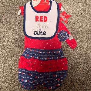4th of July baby girl outfit
